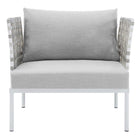 Modway Harmony Sunbrella® Basket Weave Outdoor Patio Aluminum Armchair