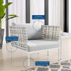 Modway Harmony Sunbrella® Basket Weave Outdoor Patio Aluminum Armchair