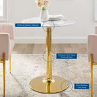 Modway Verne 28" Artificial Marble Dining Table