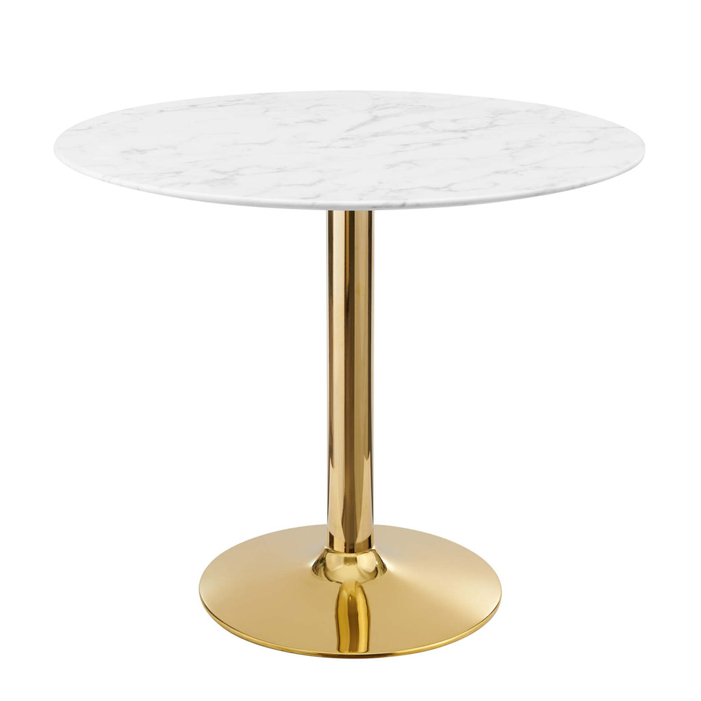Modway Verne 35" Artificial Marble Dining Table  