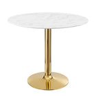 Modway Verne 35" Artificial Marble Dining Table  