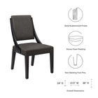 Modway Cambridge Upholstered Fabric Dining Chairs Set of 2