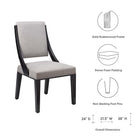 Modway Cambridge Upholstered Fabric Dining Chairs Set of 2