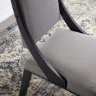 Modway Cambridge Upholstered Fabric Dining Chairs Set of 2