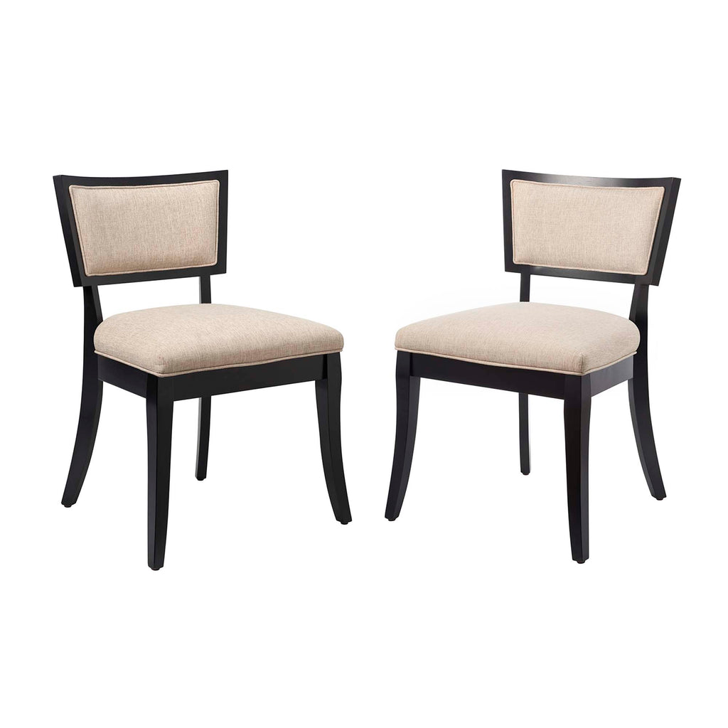 Modway Pristine Upholstered Fabric Dining Chairs Set of 2  