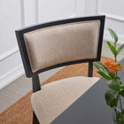 Modway Pristine Upholstered Fabric Dining Chairs Set of 2
