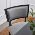 Modway Pristine Upholstered Fabric Dining Chairs Set of 2