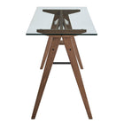 Modway Steadfast Glass Top Office Desk