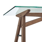 Modway Steadfast Glass Top Office Desk