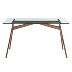 Modway Steadfast Glass Top Office Desk