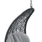 Modway Landscape Hanging Chaise Lounge Outdoor Patio Swing Chair
