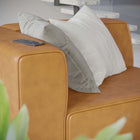 Modway Mingle Vegan Leather Left-Arm Chair