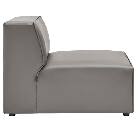 Modway Mingle Vegan Leather Armless Chair  