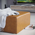 Modway Mingle Vegan Leather Ottoman