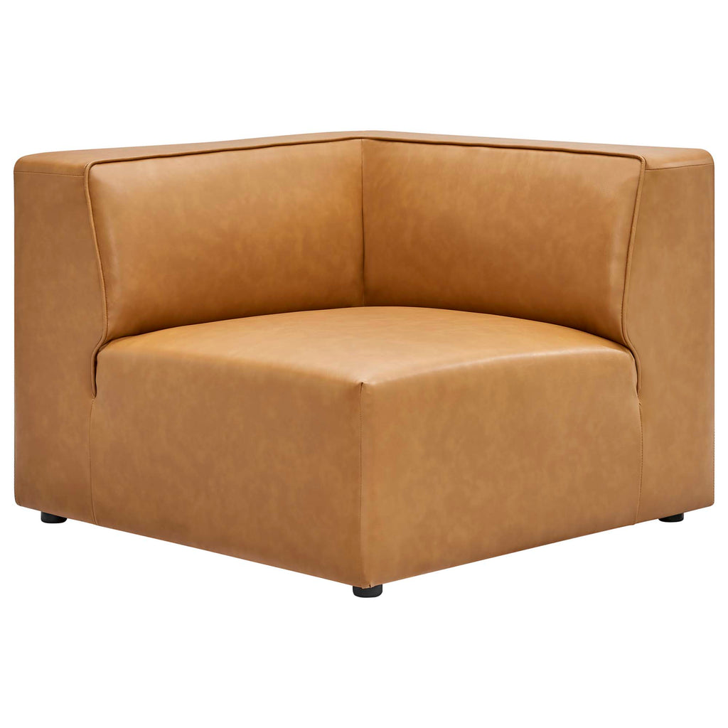 Modway Mingle Vegan Leather Corner Chair  