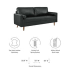 Modway Valour Leather Sofa