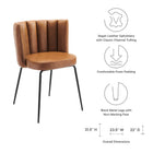 Modway Virtue Vegan Leather Dining Chair Set of 2
