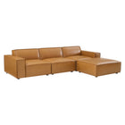 Modway Restore 4-Piece Vegan Leather Sectional Sofa  