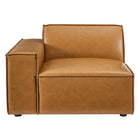 Modway Restore 4-Piece Vegan Leather Sectional Sofa