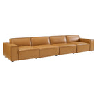 Modway Restore 4-Piece Vegan Leather Sofa  