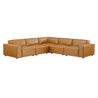Modway Restore 5-Piece Vegan Leather Sectional Sofa EEI-4712