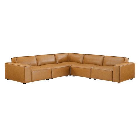 Modway Restore 5-Piece Vegan Leather Sectional Sofa EEI-4712