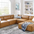 Modway Restore 6-Piece Vegan Leather Sectional Sofa EEI-4714