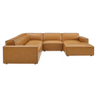 Modway Restore 6-Piece Vegan Leather Sectional Sofa EEI-4714