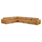 Modway Restore 6-Piece Vegan Leather Sectional Sofa EEI-4715