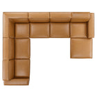 Modway Restore 7-Piece Vegan Leather Sectional Sofa