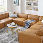 Modway Restore 8-Piece Vegan Leather Sectional Sofa