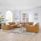 Modway Restore 8-Piece Vegan Leather Sectional Sofa