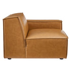 Modway Restore 8-Piece Vegan Leather Sectional Sofa