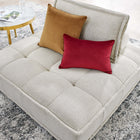 Modway Saunter Tufted Fabric Armless Chair