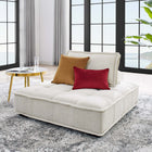 Modway Saunter Tufted Fabric Armless Chair
