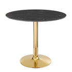 Modway Verne 35" Artificial Marble Dining Table  