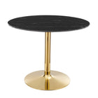 Modway Verne 40" Artificial Marble Dining Table  
