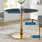 Modway Verne 40" Artificial Marble Dining Table