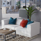 Modway Mingle 2-Piece Vegan Leather Sectional Sofa Loveseat