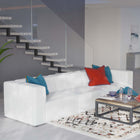 Modway Mingle 3-Piece Vegan Leather Sectional Sofa