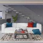 Modway Mingle 3-Piece Vegan Leather Sectional Sofa