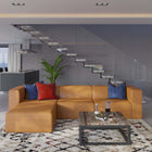 Modway Mingle Vegan Leather Sofa and Ottoman Set