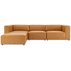 Modway Mingle Vegan Leather Sofa and Ottoman Set