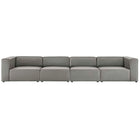 Modway Mingle 4-Piece Vegan Leather Sectional Sofa