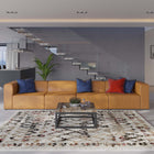 Modway Mingle 4-Piece Vegan Leather Sectional Sofa