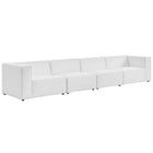 Modway Mingle 4-Piece Vegan Leather Sectional Sofa  