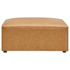 Modway Mingle 4-Piece Vegan Leather Sofa and 2 Ottomans Set
