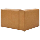 Modway Mingle 4-Piece Vegan Leather Sofa and 2 Ottomans Set