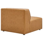 Modway Mingle 4-Piece Vegan Leather Sofa and 2 Ottomans Set