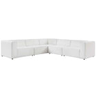 Modway Mingle 5-Piece Vegan Leather Sectional Sofa  